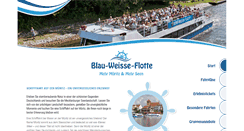 Desktop Screenshot of blau-weisse-flotte.de